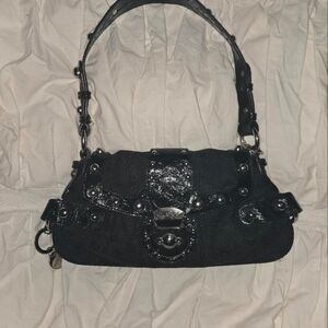 Guess Black Embellished Shoulder Bag